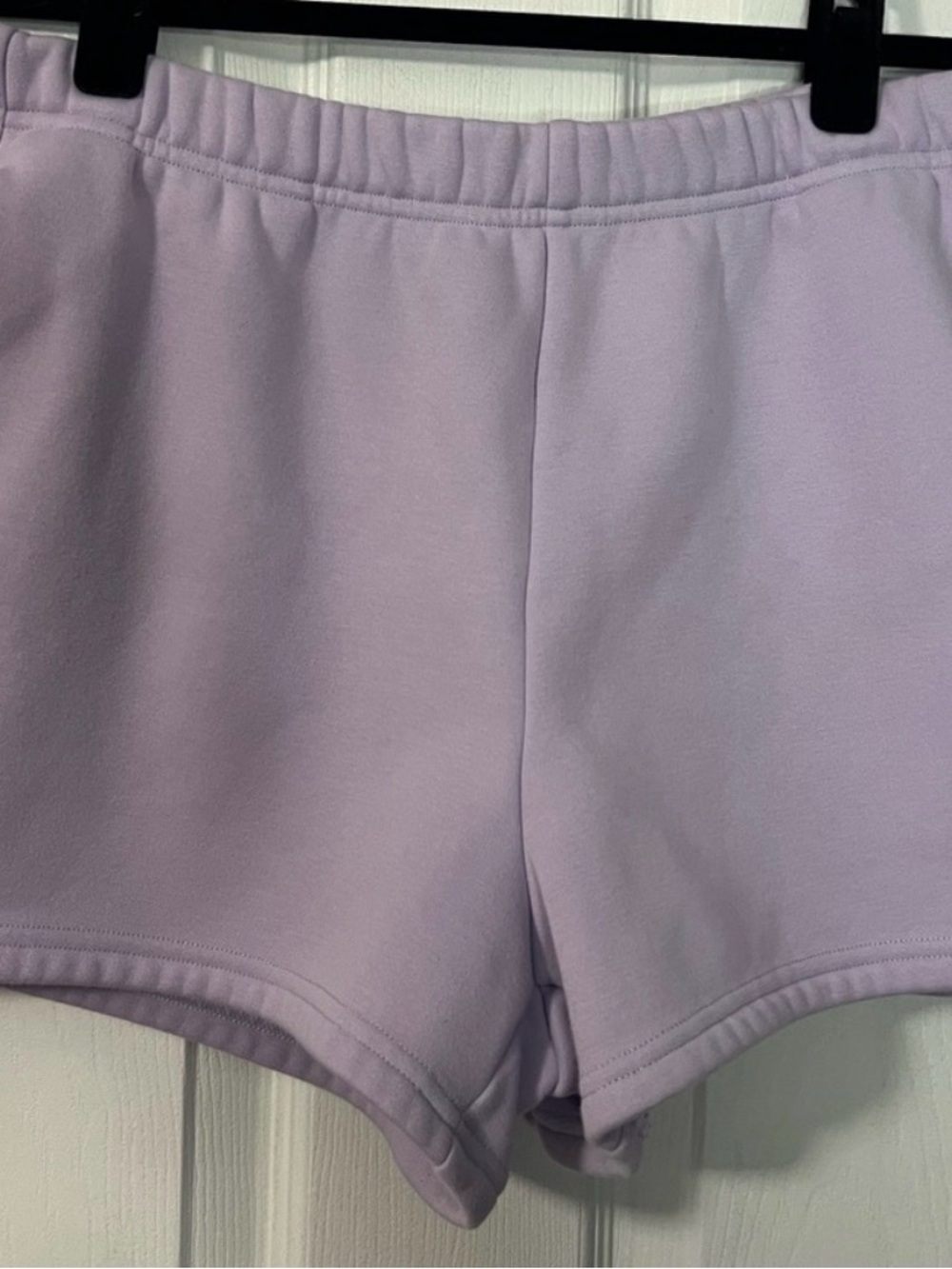 Fabletics Light Lavender Sweat Shorts Size S